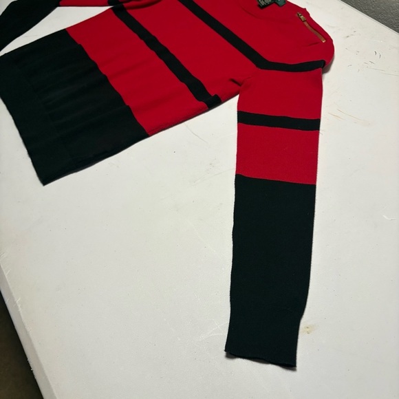 Ralph Lauren Women’s Red and Black Crewneck Sweater - Picture 3 of 8